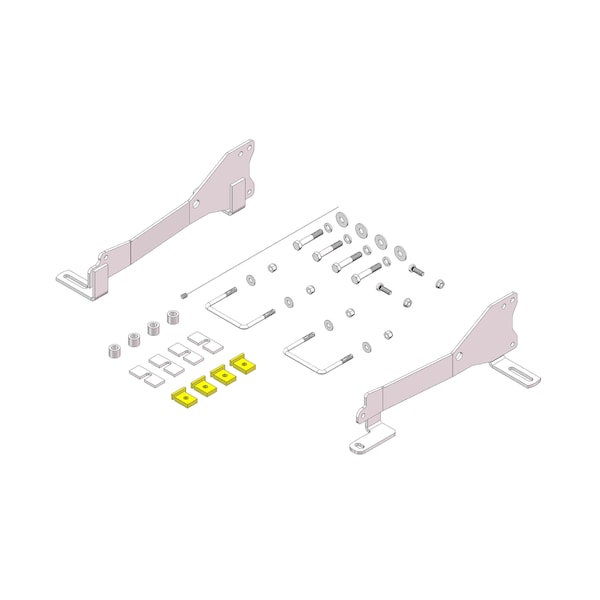 Husky Towing HITCH FIFTH WHEEL MOUNTING KIT, CUSTOM BRACKET KIT CHEVY